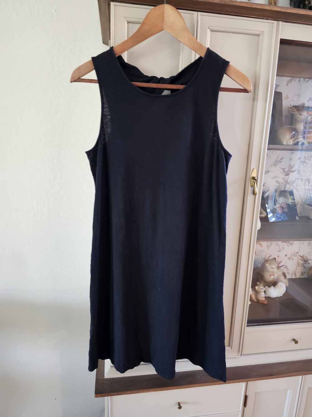 J. Crew Women’s Black Tank Twist Dress Size Medium